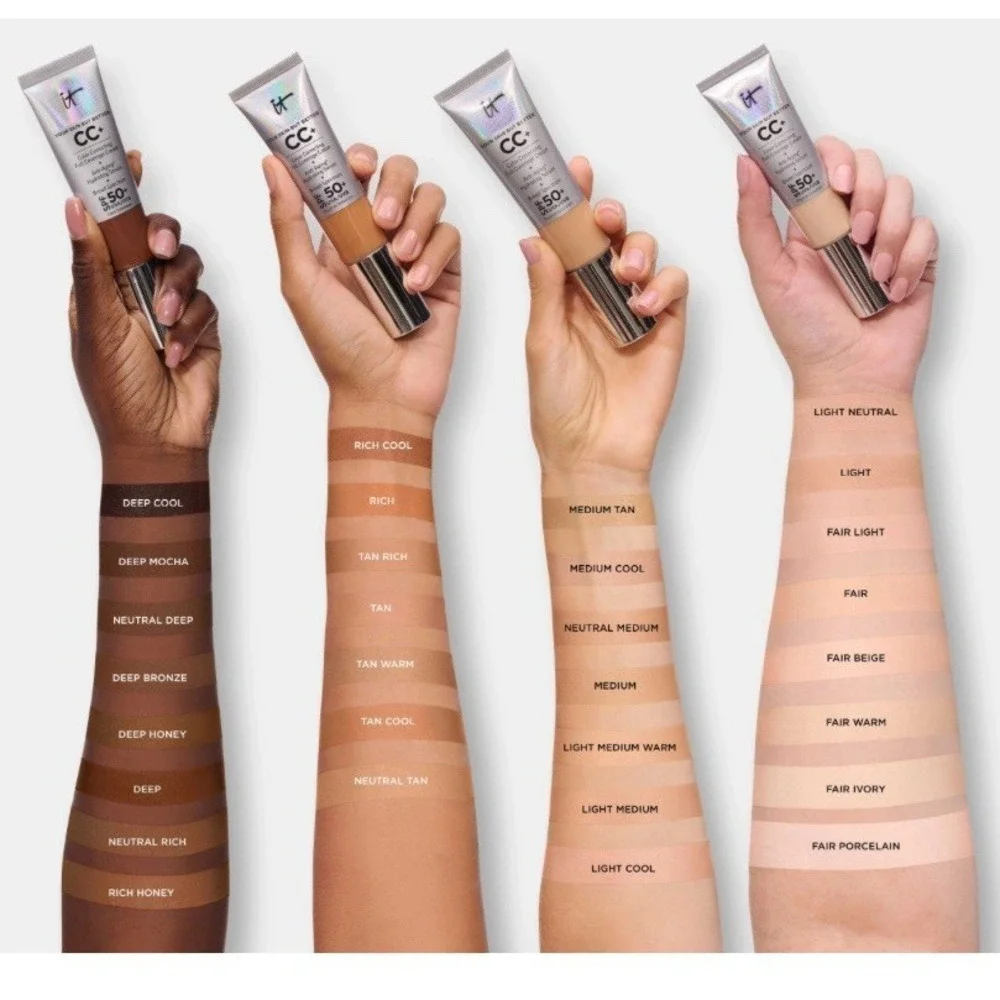 IT Cosmetics CC+ Cream Light 12ml | Travel Size |  Full-Coverage